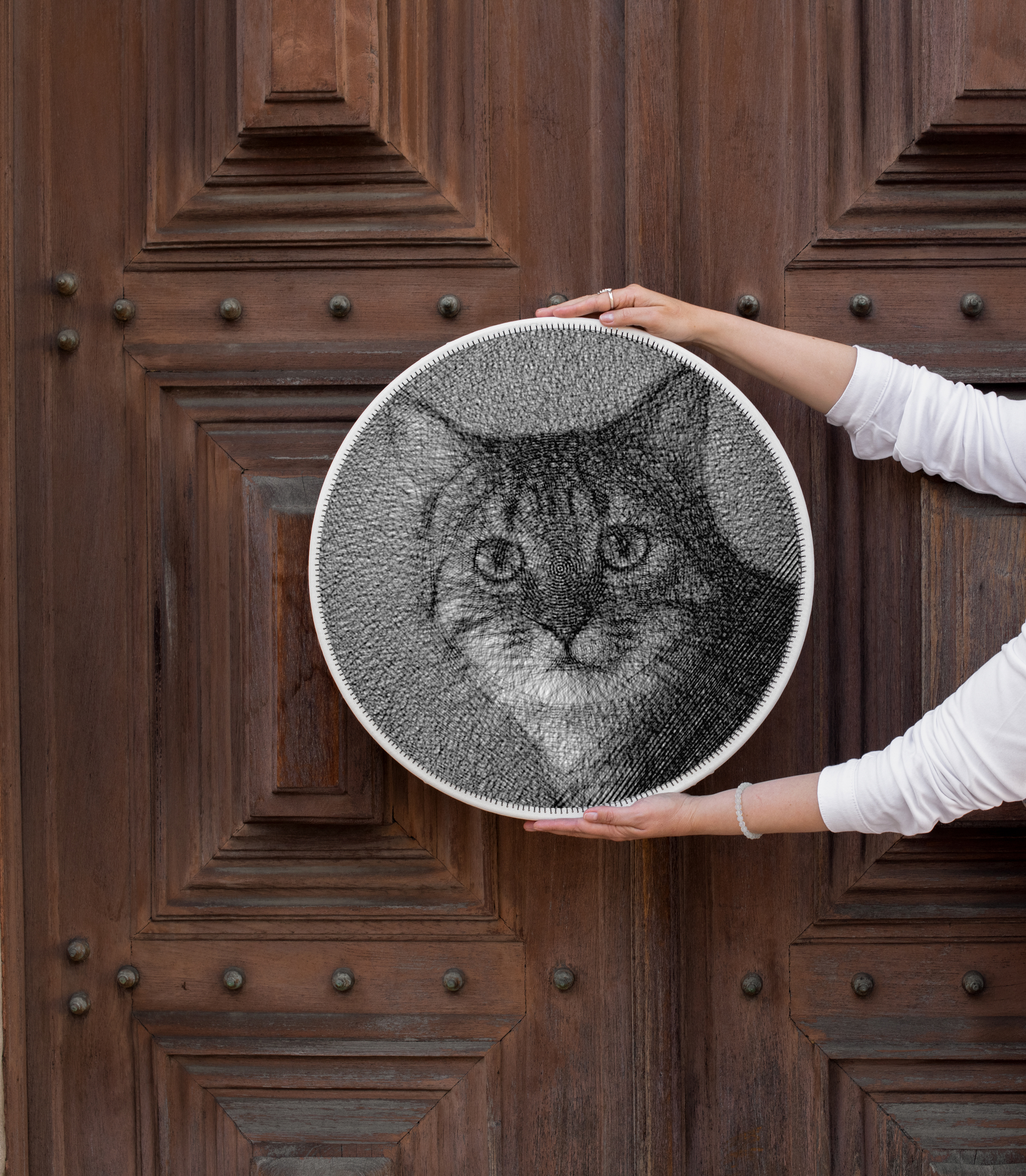 Cat thread portrait